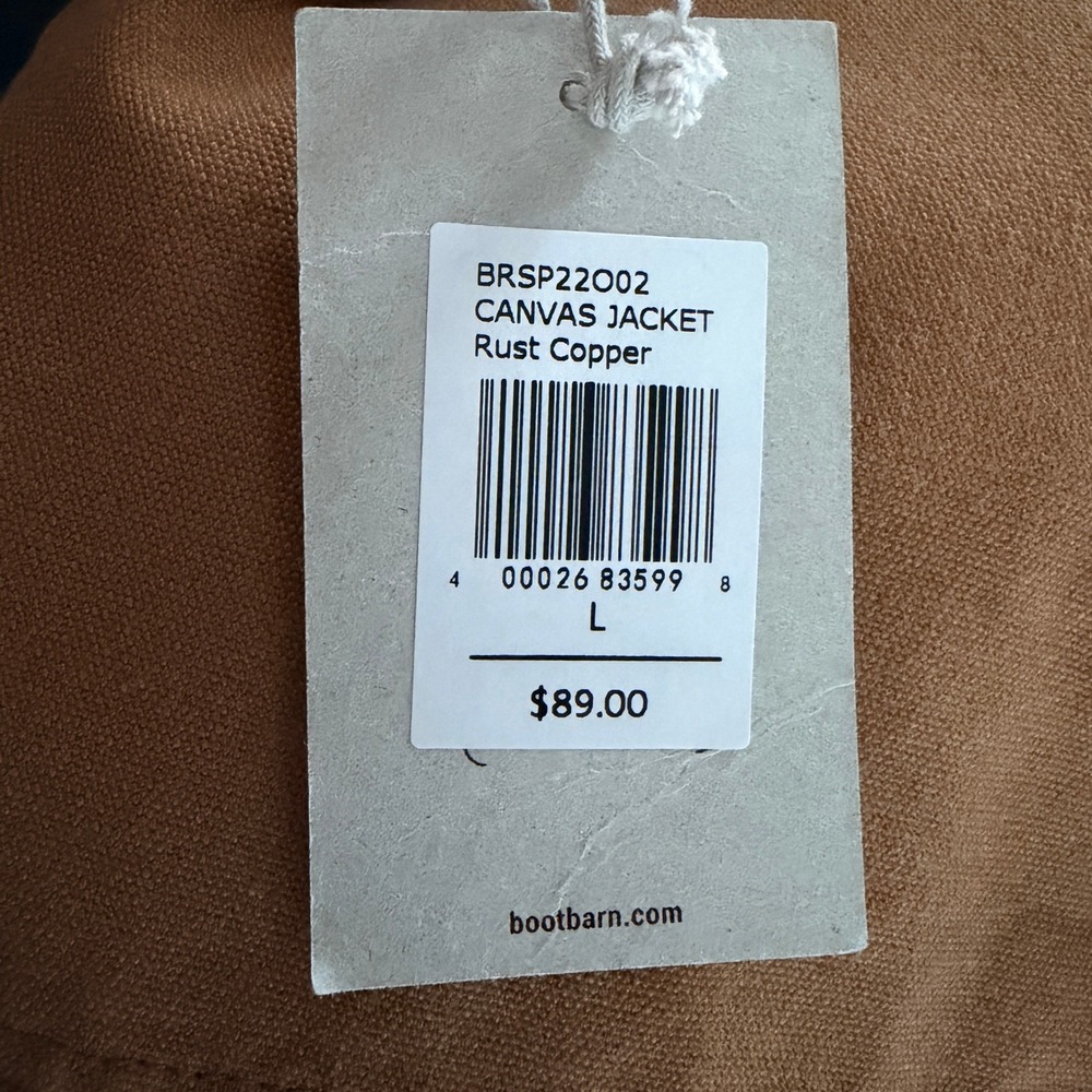 Blue Ranchwear Canvas Jacket Large‎ Rust New With Tags - Picture 10 of 10